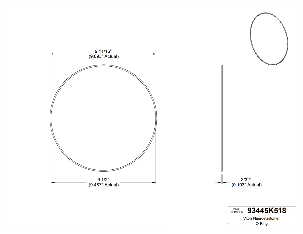 Technical drawing - 93445K518